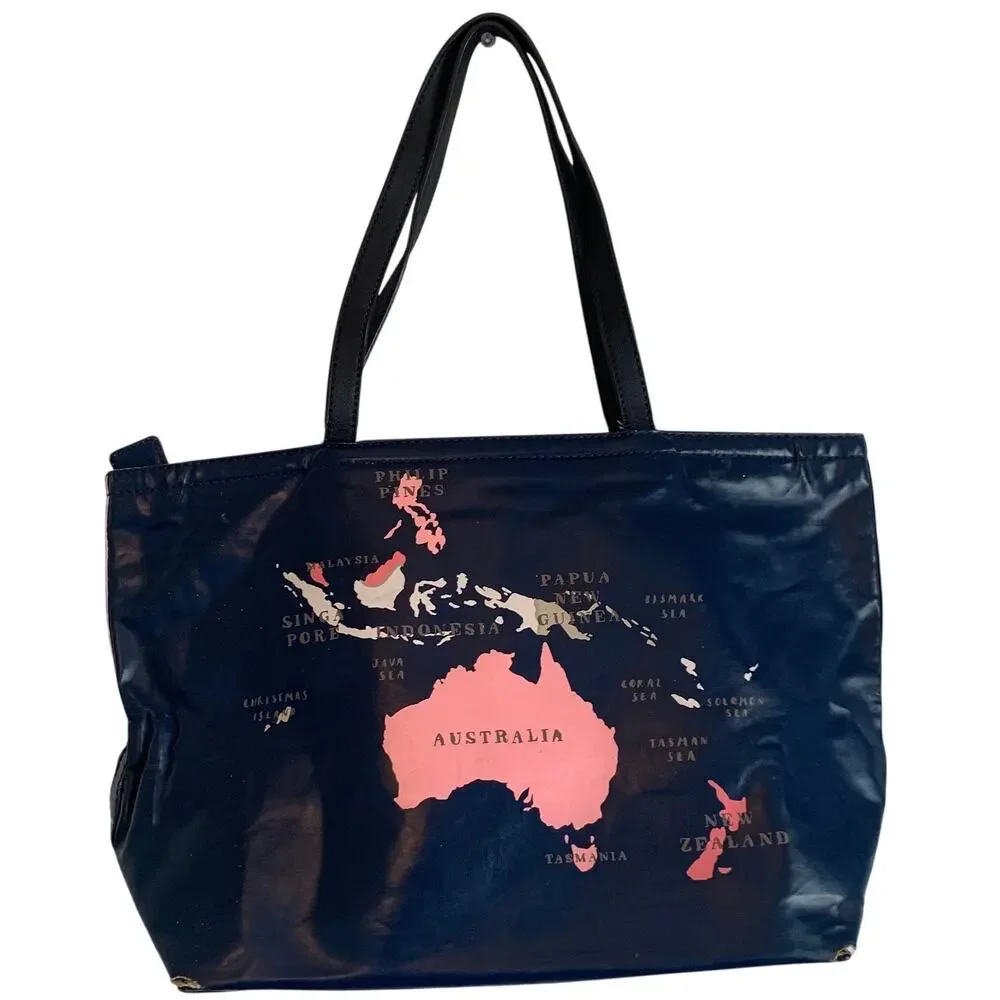 Kate Spade Going Places Europe Map Francis Tote Bag World Map Leather Trim